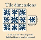 Equestrian Ceramic Tile Mural     Black   White Horses  Blue Floral Wall Art