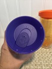 Two Tervis 16oz Tumblers W  Lids Haloween Colored Orange Purple