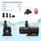 1590 Gph Eco Marine Aquarium Wave Water Sump Pump 60w Fountains Hydroponics Pond