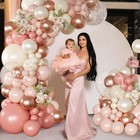 Dusty Pink Balloon Arch Kit 126 Pcs For Wedding  Birthday  Baby Shower Decor