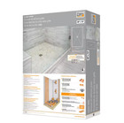 Schluter Kerdi-shower Kit 48  X 72   Pvc Flange Ksk12201830pvc