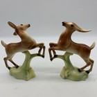 Lot Of 2 Ceramic Deer Large Art Mantel Decor Anthropomorphic Kitsch Vintage 9   