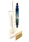 Vtg Judaica Jewish Hebrew Door Post Mezuzah                     Shin   Klaf Judaism Israel