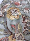 Pretty  pottery Barn Vanessa Blue Floral Print Euro Linen Cotton Pillow Sham