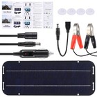 30w Solar Panel 12v Trickle Charger Battery Charger Kit Maintainer Boat Car Rv