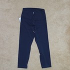 Lululemon Align High Rise Crop Leggings 21  Inseam Navy Yoga Size 4