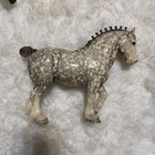 Vintage  82 Breyer Glossy Dapple Gray Clydesdale Stallion 1970 a Gold Bobs Nice 