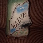 Maine Whiskey Decanter  pine Tree State  150th Anniversary 1820-1970