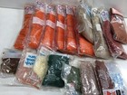 17 Bags Latch Hook  Yarn   Natural Colors Usa 3214 3215 3216 3217 3218 3202    