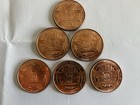 Lot Of  6  1 Oz  Copper Rounds  999 Fine  