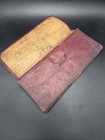 Antique 1888 Leather Accordion Wallet Billfold W P Beede Bristol Nh Ephemera