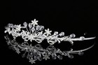 Floral Bridal Headpiece Rhinestone Crystal Wedding Tiara V945