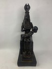 Unique Ancient Egyptian Beautiful Statue Stone Of Isis Seated Nursing Horus