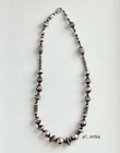 Navajo Sterling Silver 925 Graduated Fluted Pearls Necklace - Vintage  Beautiful