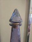 Vntg Spain Genie Purple Amethyst Decanter Blown Glass Decorative Art Vase Bottle
