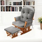 Jzhlla Glider Rocker Cushion Set  Grey