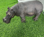 In Stock Emulation Hippopotamus Figurine Painted Model Animal Sculpture Model