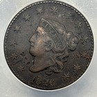 1826 Coronet Head Large Cent 1c - Anacs Ef45 Details - Free Shipping  