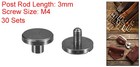 30pack Brass Chicago Screws  3x10mm Post Nail Stud Rivets For Craft Black