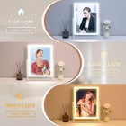 Lighted Makeup Mirror  Hollywood Vanity Mirror With Lights  Three Color Lighting