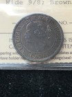 1859  Wide 9 8  Iccs Graded Canadian  Large One Cent    ms-60     Xnw 833