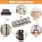 20pack L Bracket Corner Brace Sets Silver Stainless Steel 90 Degree Right Angle