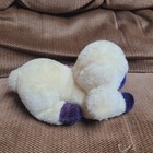Rare Vintage Dakin Lamb Sheep Laying Down 7  Baby Rattle Pastel Plush Toy 1985