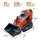 Upgraded 2026 Brand New 23hp Mini Skid Steer Track Loader Twin Cylinder Usa Spot