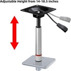 Cllomagy Adjustable Boat Seat Pedestal Base Mount Kit Lock In 3 4 Boat Seat Pin