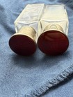 Pair Antique Silver Guilloche Enamel Scent Bottles Hallmarked Glass Set
