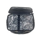Vera Bradley Quilted Large Cosmetic Bag Java Navy Camo Floral Cotton Reimagined