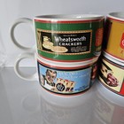 4 Vintage Nabisco Soup Chili Chowder Mugs Bowls Ritz Wheatsworth Uneeda Soup 