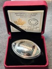 2017 Canada  25 Football Shaped   Curved 1 Oz Silver Coin Ogp   Coa
