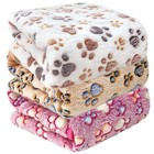 Large Dog Blankets 3 Pack  Washable Soft Flannel Pet Mat Cover  Cute Print 60 x5
