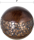 Schonwerk Brown Walnut Decorative Orbs For Bowls And Vase Fillers  set Of 3  Res