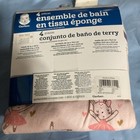 Gerber Bunny Pink Roses Baby Girl 4-piece Terry Bath Set Hooded Towel Washcloths