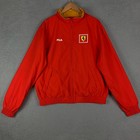 Fila X Ferrari Scuderia Racing Bomber Jacket Men s Xl Red Full Zip Fleece Lined