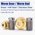0 5 0 8 1 1 5 Modules 20 To 60 Teeth Copper Worm Gear Wheel Shaft Bore 4mm-12mm