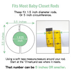 Baby Closet Dividers Unisex Baby Closet Organizer For Nursery Baby Clothes Size 