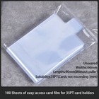 Transparent Hd Protective Film Scratch Resistant Film For Cards 100 Pieces pack