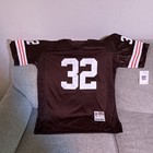 Jim Brown Autograph Browns Jersey W Hof  71 Inscription - Gtsm Hologram  