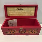 Jose Cuervo Tequila  1996 Wooden Box Manuel Velazquez Reserva Red Artist Card