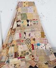 Boho Patchwork Quilt Bed Cover Kantha Coverlet Handmade Quilts Hippie Blanket