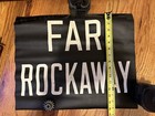 C1920 Vintage Nyc Subway A Train Car Roll Sign Far Rockaway Old Beach Queens