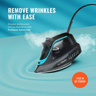 Pursteam Steamburst  1750w Steam Iron  Ceramic Soleplate  Adjustable Steam  Burs