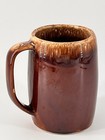 Vintage Hull Pottery Stoneware Brown Drip Glaze Beer Stein Coffee Mug Usa Mcm
