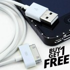 2x 30 Pin Cable Usb Data Sync Charging Charger Lead For Apple Iphone Ipad Ipod   