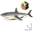Large Great White Shark Animal Toy 24  Pvc Action Figure Doll Kids Toys Gifts