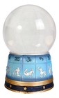 Greek Astrology 12 Horoscope Zodiac Signs Dome Base And Glass Sphere Gazing Ball