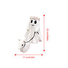Ghost Walking Dog Statue Halloween Spooky Ghost Walk Dog Figurine Decor Ghost Us